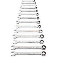 90-Tooth 12 Point SAE Wrench Set, Ratcheting Combination, 14 Pieces, Imperial Brunswick Fyr & Safety