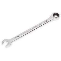 90-Tooth Ratcheting Combination Wrench, 12 Point, 7/16", Chrome Finish Brunswick Fyr & Safety
