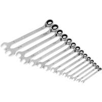 90-Tooth 12 Point SAE Reversible Ratcheting Wrench Set, Ratcheting Combination, 14 Pieces, Imperial Brunswick Fyr & Safety