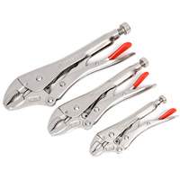 Curved Jaw Locking Pliers with Wire Cutter Set, 3 Pieces Brunswick Fyr & Safety