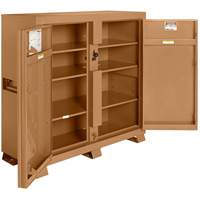 Model 109 Jobsite Cabinet with Padlock, Steel, 47.5 Cubic Feet, Tan Brunswick Fyr & Safety