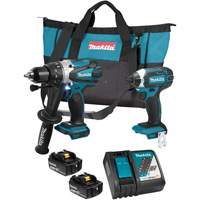 LXT Cordless Impact Driver & Hammer Drill/Driver Combo Kit, Lithium-Ion, 18 V Brunswick Fyr & Safety