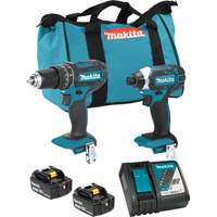 LXT Cordless Impact Driver & Hammer Drill/Driver Combo Kit, Lithium-Ion, 18 V Brunswick Fyr & Safety