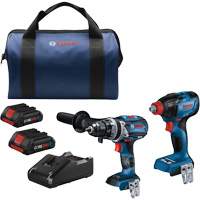 2-Tool Combo Kit, Lithium-Ion, 18 V Brunswick Fyr & Safety