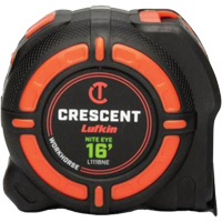 WORKHORSE NITE EYE Tape Measure, 1-1/4" x 16' Brunswick Fyr & Safety