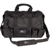 Phantom Collection 18" Contractor's Tool Bag, Ballistic Polyester, 25 Pockets, Black Brunswick Fyr & Safety