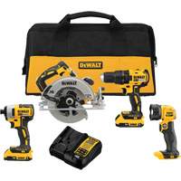 MAX* Cordless Brushless 4-Tool Combo Kit (2.0Ah), 20 V Brunswick Fyr & Safety