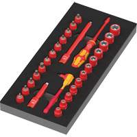 Insert en mousse pour jeu avec cliquet 8007 A VDE Zyklop VDE 1, 1000 V, 30 M Brunswick Fyr & Safety