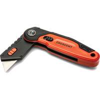 Folding Utility Knife, 1" Blade, Steel Blade, Aluminum Handle Brunswick Fyr & Safety