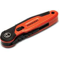 Folding Utility Knife, 1" Blade, Steel Blade, Aluminum Handle Brunswick Fyr & Safety
