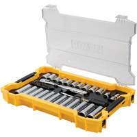 Jeu d'outils 3/8" & 1/2" pour m&eacute;canicien avec plateau & couvercle TOUGHSYSTEM 2.0 Brunswick Fyr & Safety