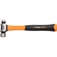 Ball Pein Hammer, 16 oz. Head Weight, Plain/Polished Face, Fibreglass Handle Brunswick Fyr & Safety