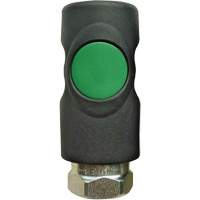 TOPQUIK S1 Ultraflo 7.8 mm Quick Coupler, Polyester Composite/Stainless Steel, 1/4", Female NPT, 174 PSI Brunswick Fyr & Safety