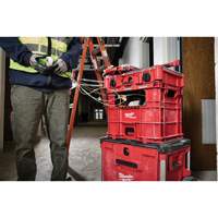 PACKOUT Wire Pulling XL Crate, 15-3/4" x 18-5/8" x 15", Black/Red Brunswick Fyr & Safety