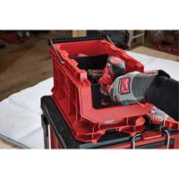 PACKOUT Compact Crate, 15-1/2" x 9-1/2" x 8-3/4", Black/Red Brunswick Fyr & Safety