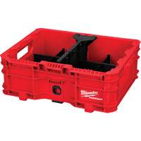 PACKOUT Low-Profile Crate, 15" x 18-5/8" x 6-5/8", Black/Red Brunswick Fyr & Safety