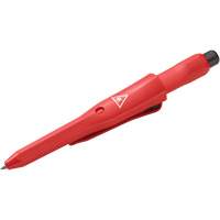 Marqueur &agrave; sec avec &eacute;tui et taille-crayon int&eacute;gr&eacute;, Gris, Marqueur Brunswick Fyr & Safety