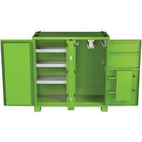 Onsite PPE Storage Cabinet, Steel, High-Visibility Lime Green Brunswick Fyr & Safety