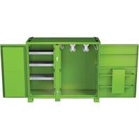 Onsite PPE Storage Cabinet, Steel, High-Visibility Lime Green Brunswick Fyr & Safety