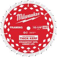 Lame de scie circulaire &agrave; charpente avec trait &eacute;pais, 10-1/4", 28 dents, Pour Bois Brunswick Fyr & Safety