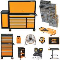 MEGAMOD Master Mechanics Tool Set in Premium Modular Foam Trays with Tool Storage & Shop Equipment, 1331 Pieces Brunswick Fyr & Safety
