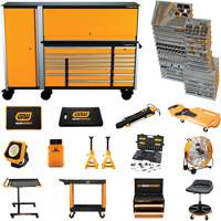 MEGAMOD Mechanics Tool Set in Premium Modular Foam Trays with Tool Storage & Shop Equipment, 1629 Pieces Brunswick Fyr & Safety