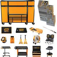 MEGAMOD Mechanics Tool Set in Premium Modular Foam Trays with Tool Storage & Shop Equipment, 1858 Pieces Brunswick Fyr & Safety