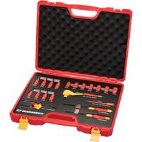 Jeu d'outils isol&eacute;s VDE &agrave; prise 3/8", 1000 V, 20 M Brunswick Fyr & Safety