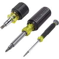 Ensemble de tourne-&eacute;crou & tournevis multi-foret 3 mcx, 12-63/100" lo, Prise Coussin&eacute;e Brunswick Fyr & Safety