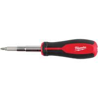 11-in-1 Magnetic 1/4" & 3/8" Drive Multi-Bit Screwdriver, 8" L, Cushion Grip Handle Brunswick Fyr & Safety