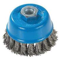Knot-Twisted Wire Cup Brush, 3" Dia. x M10x1.25 Arbor UE891 | Brunswick Fyr & Safety