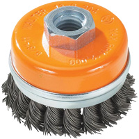 Knot-Twisted Wire Cup Brush, 5" Dia. x 5/8"-11 Arbor UE899 | Brunswick Fyr & Safety
