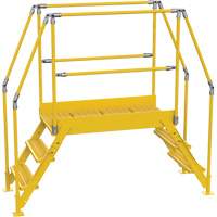 Crossover Ladder, 78-1/2" Overall Span, 30" H x 48" D, 24" Step Width VC444 | Brunswick Fyr & Safety