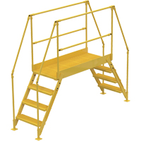 Crossover Ladder, 103" Overall Span, 40" H x 60" D, 24" Step Width VC449 | Brunswick Fyr & Safety