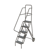 Rolling Ladder, 5 Steps, Serrated, 50" High Brunswick Fyr & Safety