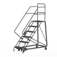 Heavy Duty Safety Slope Ladder, 6 Steps, Perforated, 50° Incline, 60" High VC574 | Brunswick Fyr & Safety