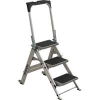 Tilt & Roll Step Stool Ladder, 3 Steps, 34" x 22" x 50.75" High VD439 | Brunswick Fyr & Safety