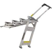 Tilt & Roll Step Stool Ladder, 4 Steps, 44.25" x 22.13" x 59" High VD440 | Brunswick Fyr & Safety