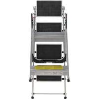 Tilt & Roll Step Stool Ladder, 4 Steps, 44.25" x 22.13" x 59" High Brunswick Fyr & Safety