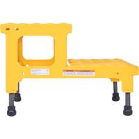 Adjustable Step-Mate Stand, 2 Step(s), 23-13/16" W x 22-7/8" L x 15-1/4" H, 500 lbs. Capacity Brunswick Fyr & Safety