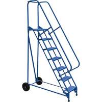 Roll-A-Fold Ladder, 7 Steps, Perforated, 70" High VD455 | Brunswick Fyr & Safety