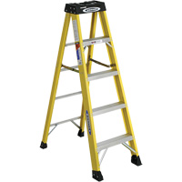 Step Ladder, 5', Fibreglass, 300 lbs. Capacity, Type 1A VD505 | Brunswick Fyr & Safety