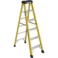 Step Ladder, 6', Fibreglass, 300 lbs. Capacity, Type 1A VD506 | Brunswick Fyr & Safety
