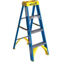 Step Ladder, 4', Fibreglass, 250 lbs. Capacity, Type 1 VD529 | Brunswick Fyr & Safety