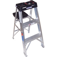 Step Ladder, 3', Aluminum, 300 lbs. Capacity, Type 1A VD557 | Brunswick Fyr & Safety