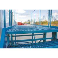 Snow Ladder, Steel, 10 Steps, 99" H, 85-1/2" D, 48" Step, Serrated Brunswick Fyr & Safety