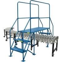 Crossover Ladder, 35-1/2" Overall Span, 31-1/2" H x 22" D, 22" Step Width Brunswick Fyr & Safety