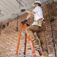 Escabeau, 12', Fibre de verre, Capacit&eacute; 375 lb, Type 1AA Brunswick Fyr & Safety
