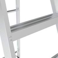 Step Ladder, 10', Aluminum, 225 lbs. Capacity, Type 2 Brunswick Fyr & Safety