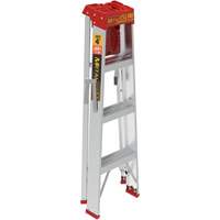 Step Ladder with Paint Tray, 4', Aluminum, 200 lbs. Capacity, Type 3 Brunswick Fyr & Safety
